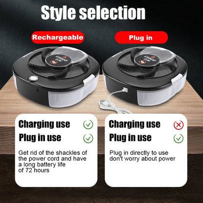 CHIGO Flycatcher Rechargeable/USB Electric Fly Trap Safety Indoor Flytrap Outdoor Insect Pest Catching Tool For Kitchen Garden